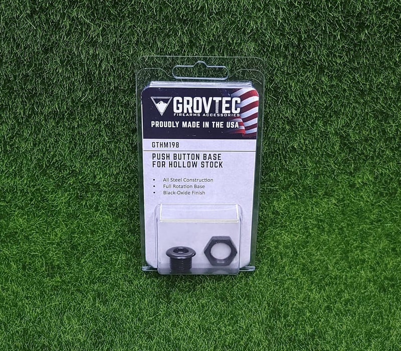 GrovTec GTHM198: Push Button Base for Hollow Stock Full Rotation - Image 1